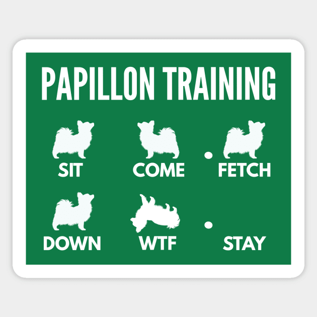 Papillon Training Papillon Dog Tricks Sticker by DoggyStyles